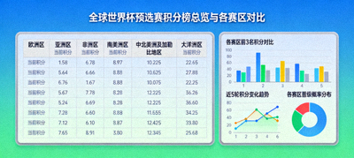 全球世界杯预选赛积分榜总览与各赛区对比数据仪表盘